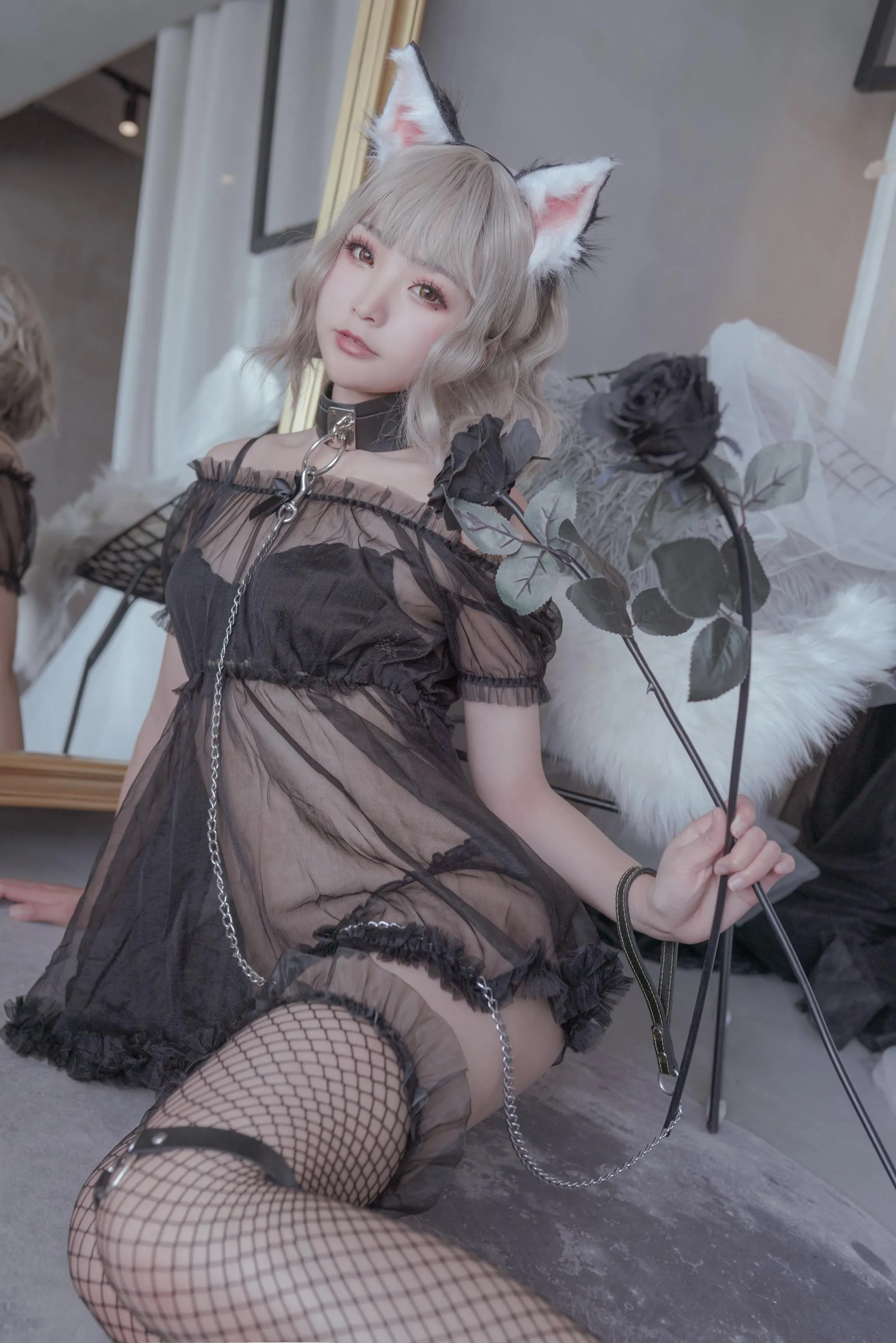 日奈娇 – NO.05 猫与兔 [50P]插图7